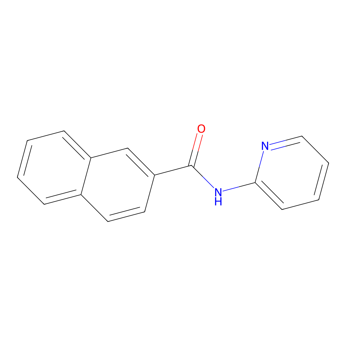 N-(2-pyridinyl)-2-naphthamide molecular structure, CAS 159257-88-2