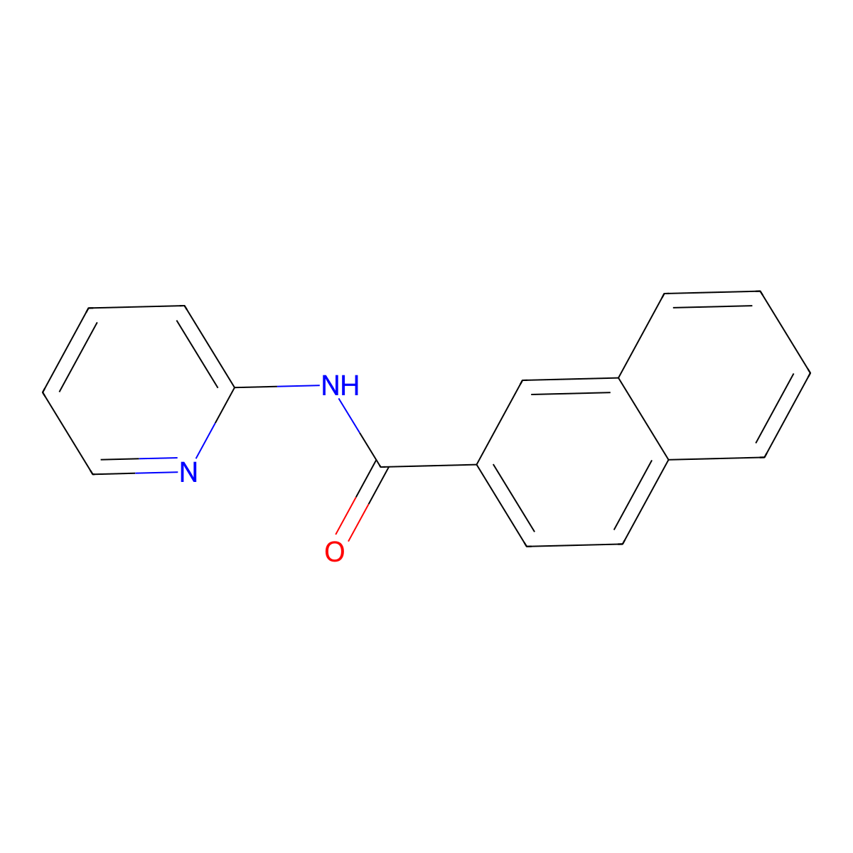 N-(2-pyridinyl)-2-naphthamide molecular structure, CAS 159257-88-2