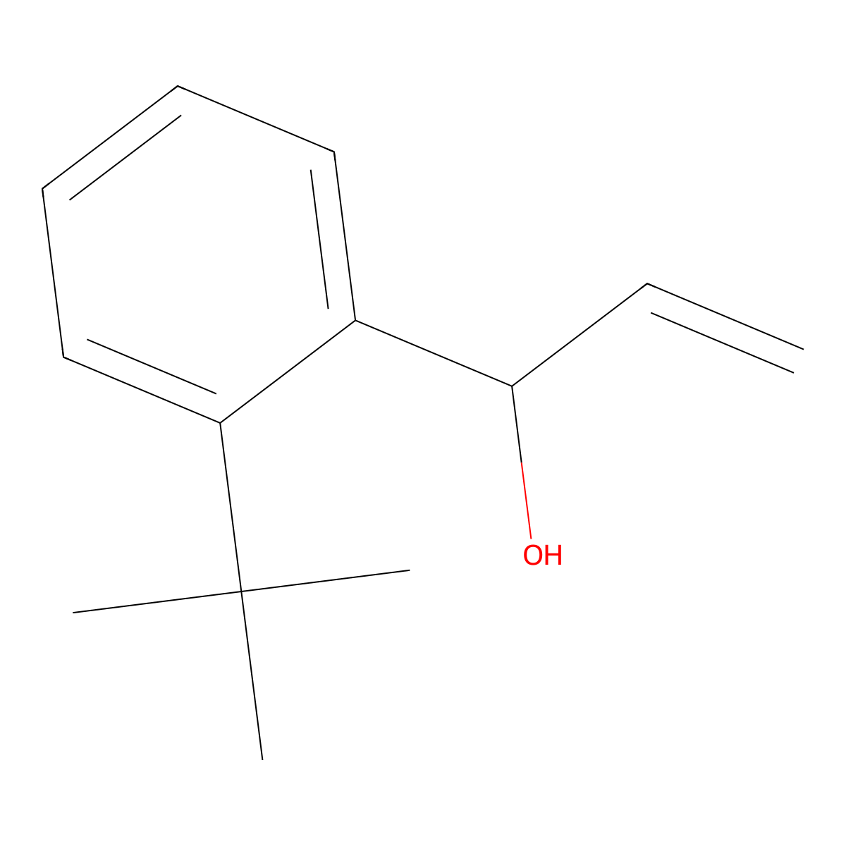 1-(2-Tert-butylphenyl)prop-2-en-1-ol molecular structure, CAS 1592589-32-6