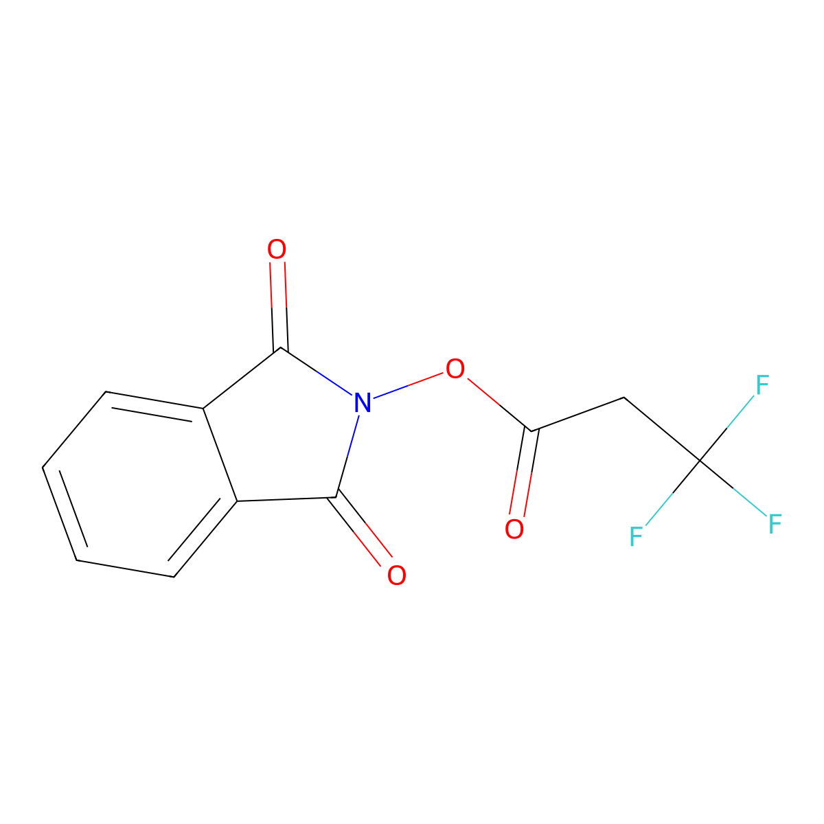 1,3-dioxo-2,3-dihydro-1H-isoindol-2-yl 3,3,3-trifluoropropanoate molecular structure, CAS 1592629-86-1
