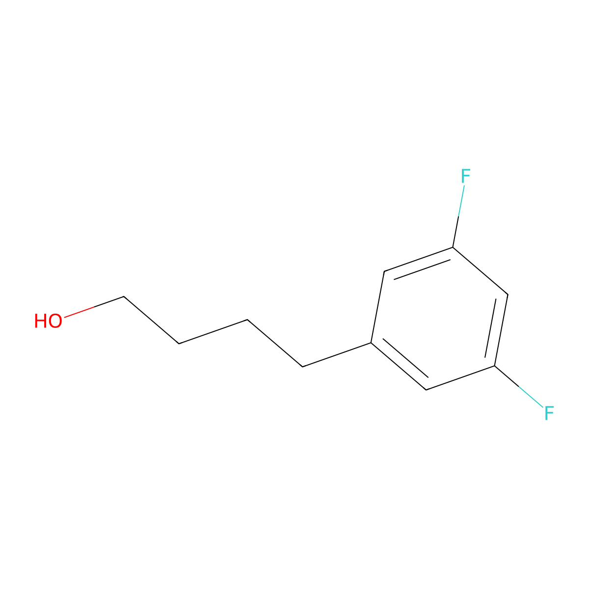 3,5-Difluoro-benzenebutanol molecular structure, CAS 1592649-53-0