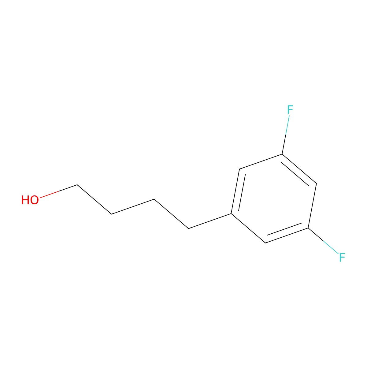 3,5-Difluoro-benzenebutanol molecular structure, CAS 1592649-53-0