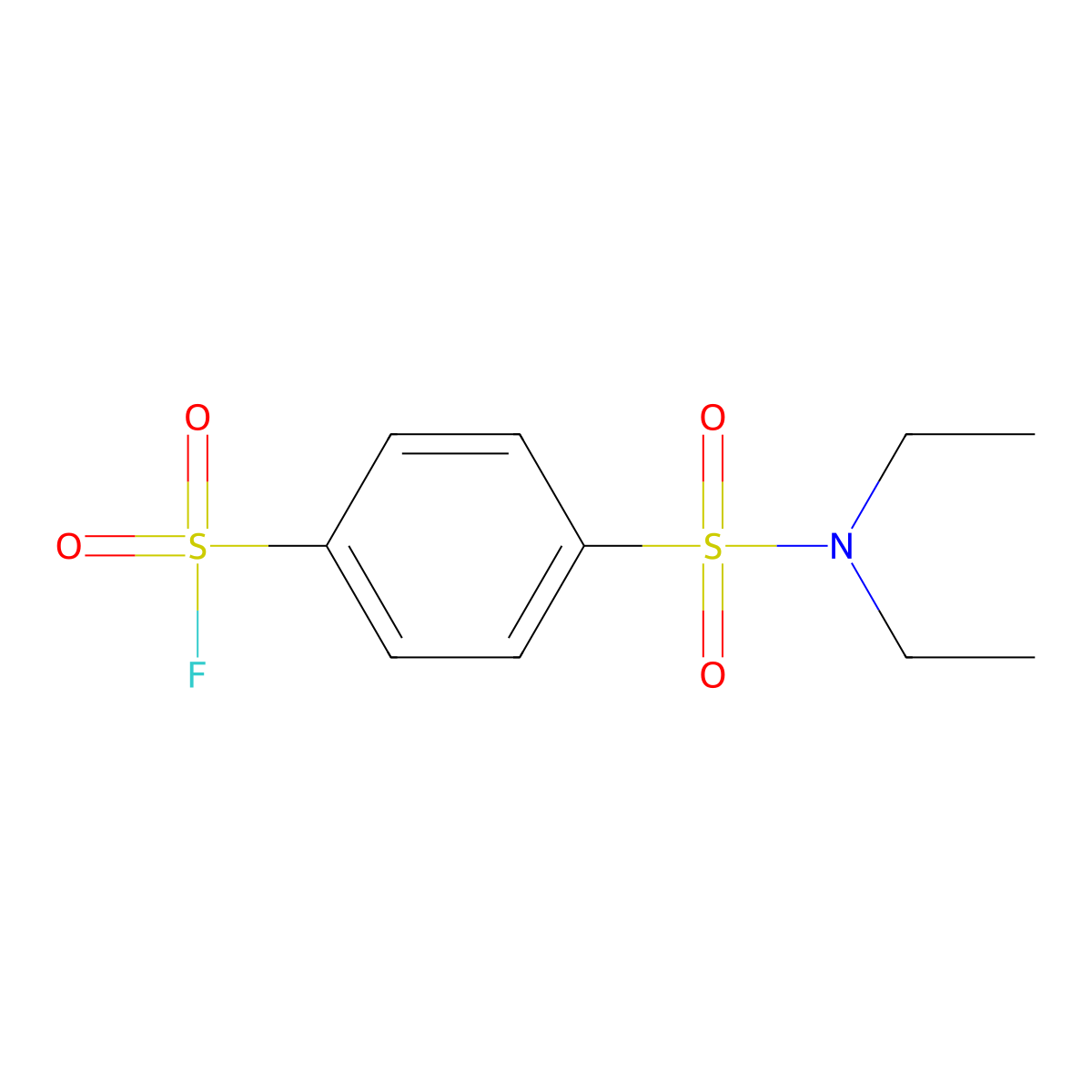 4-(Diethylsulfamoyl)benzene-1-sulfonyl fluoride molecular structure, CAS 1592717-13-9