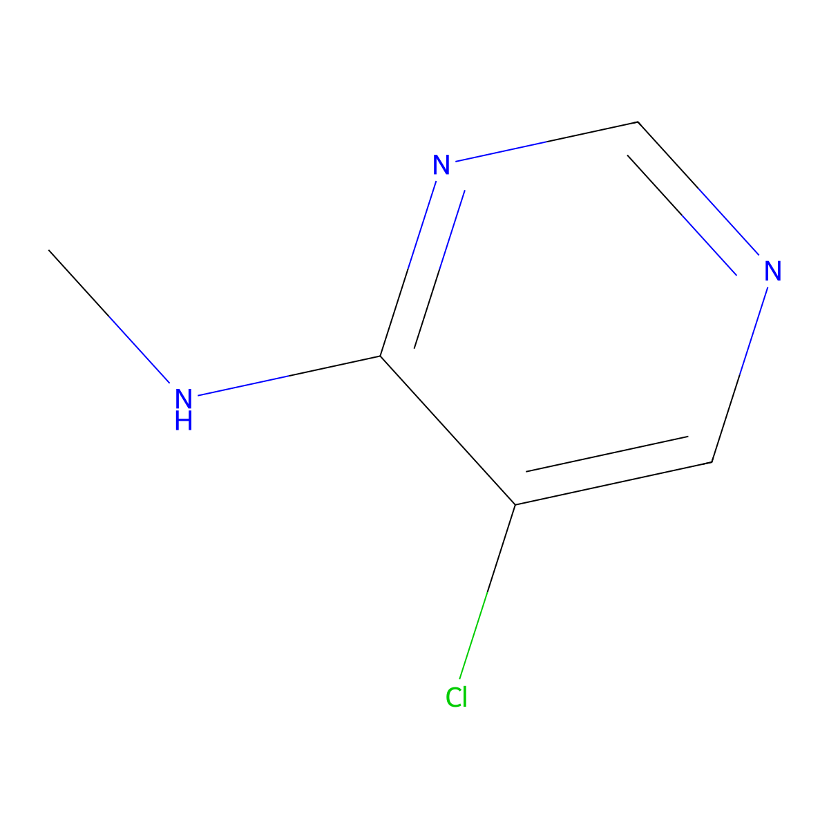 5-Chloro-N-methylpyrimidin-4-amine molecular structure, CAS 1592740-00-5