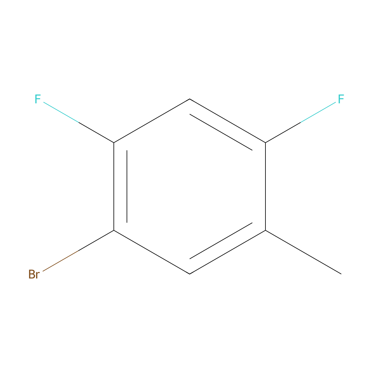 1-Bromo-2,4-difluoro-5-methylbenzene molecular structure, CAS 159277-47-1