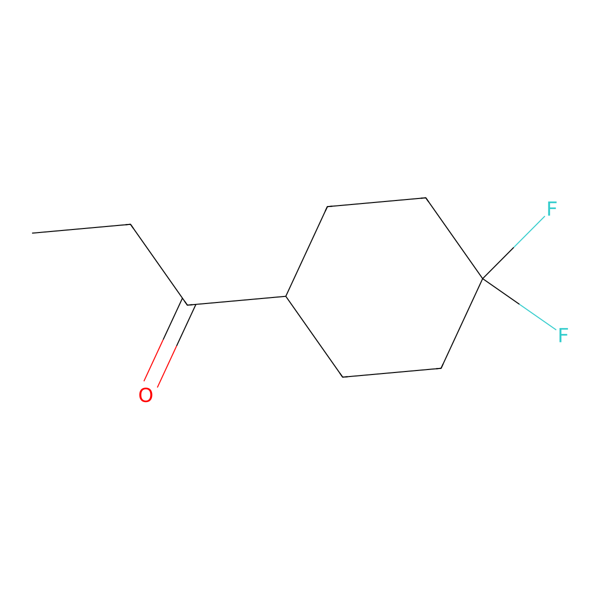 1-(4,4-Difluorocyclohexyl)propan-1-one molecular structure, CAS 1592780-45-4