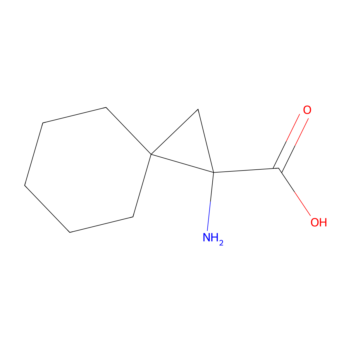 1-aminospiro[2.5]octane-1-carboxylic Acid molecular structure, CAS 159279-82-0