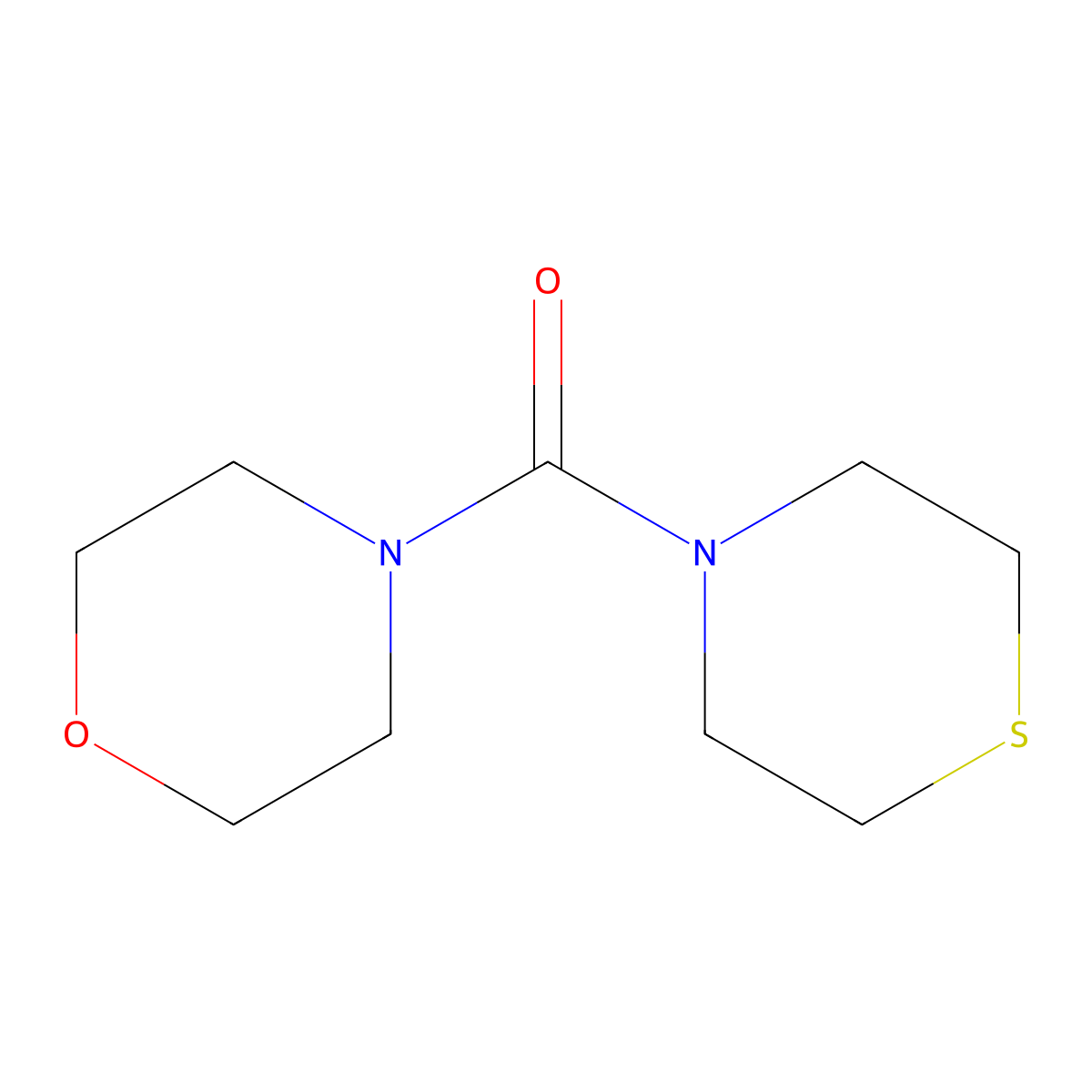 4-(Thiomorpholine-4-carbonyl)morpholine molecular structure, CAS 1592824-26-4