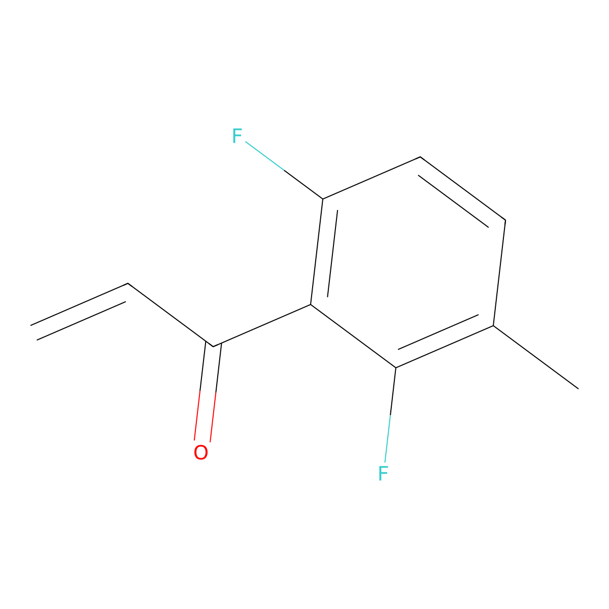 1-(2,6-Difluoro-3-methylphenyl)prop-2-en-1-one molecular structure, CAS 1592825-82-5