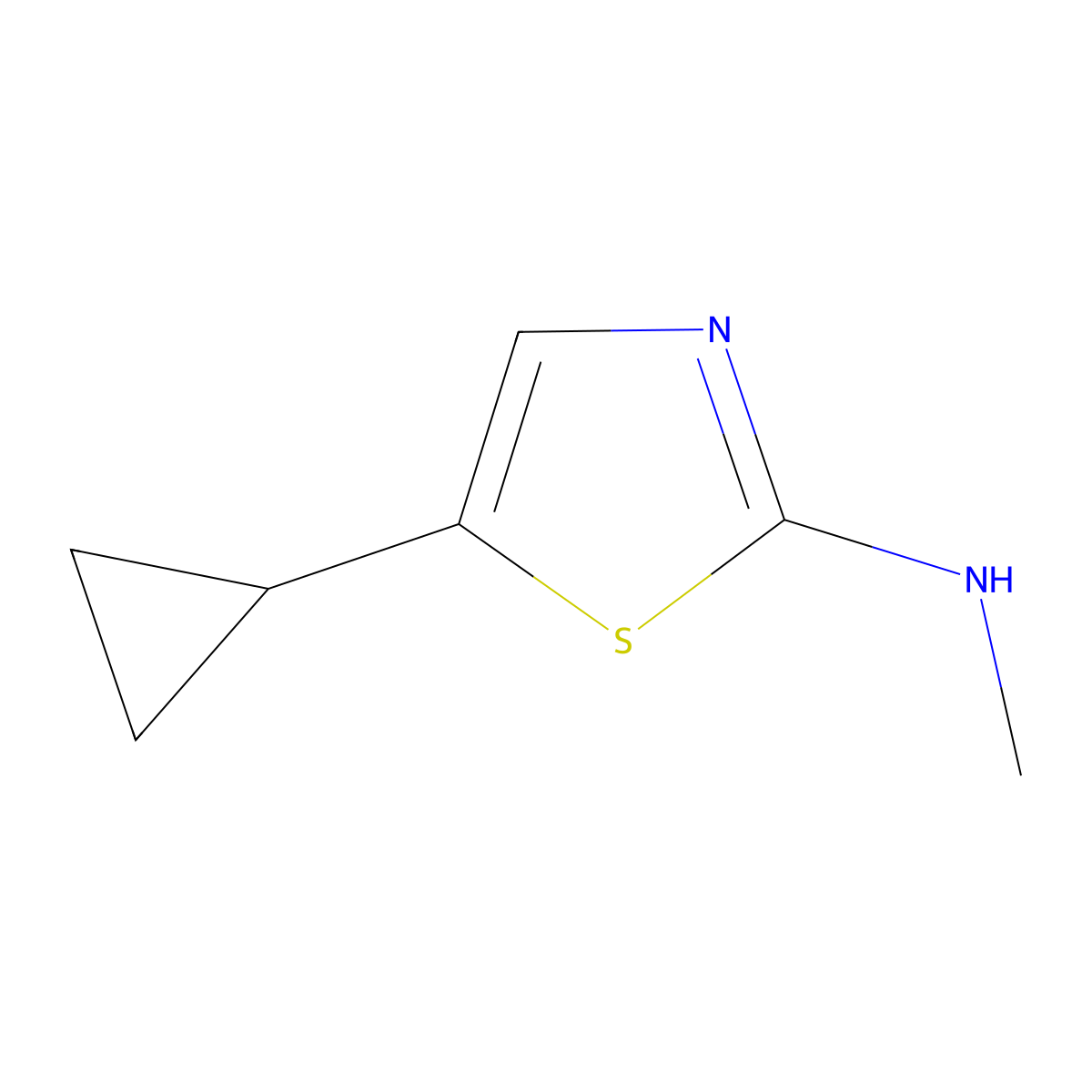 5-Cyclopropyl-N-methylthiazol-2-amine molecular structure, CAS 1592856-27-3