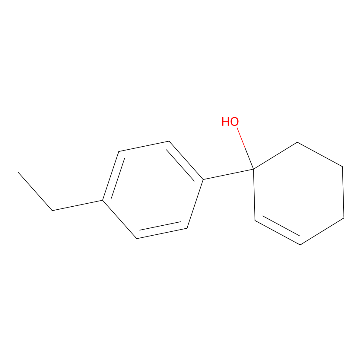 1-(4-Ethylphenyl)-2-cyclohexen-1-ol molecular structure, CAS 1592883-16-3
