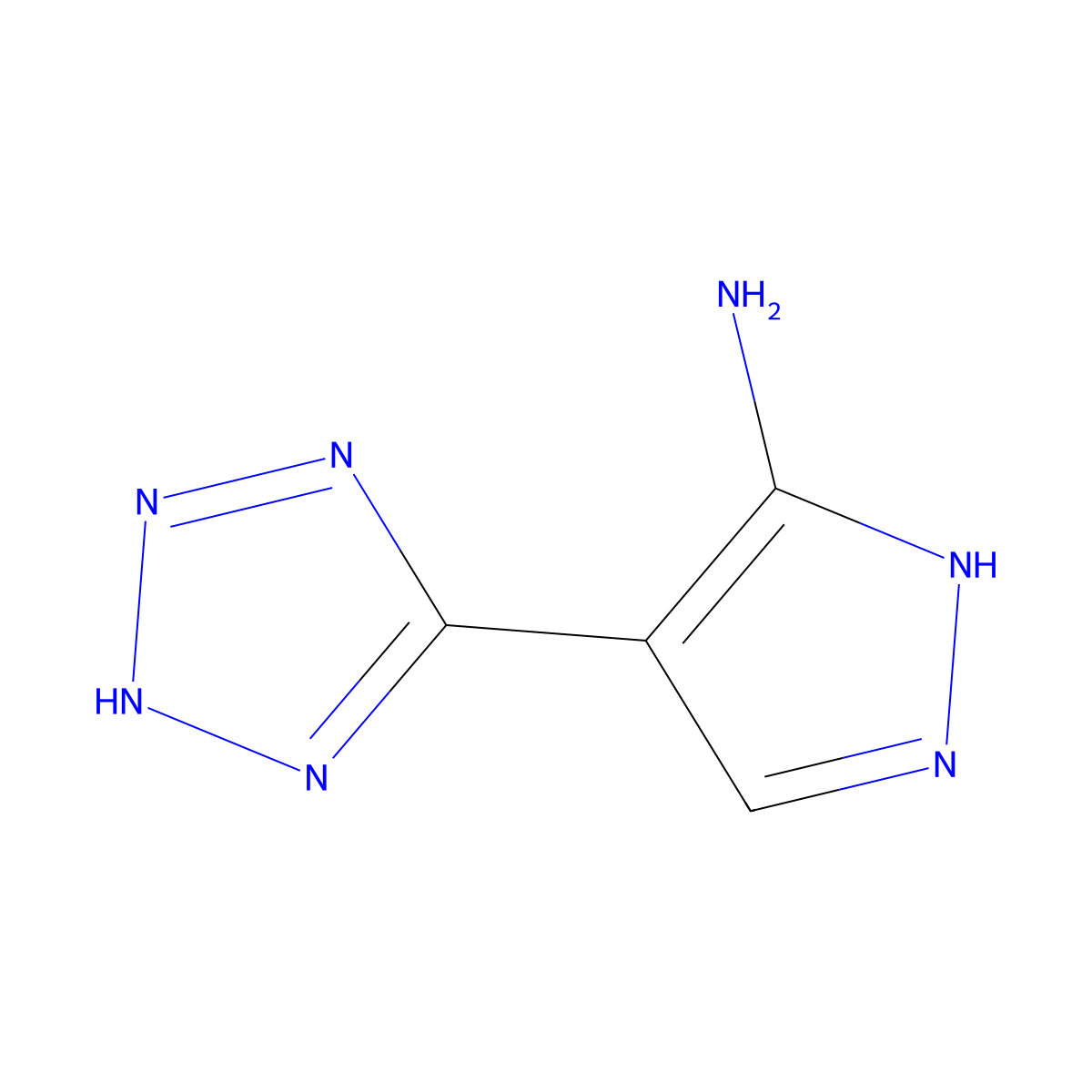 4-(1H-1,2,3,4-tetrazol-5-yl)-1H-pyrazol-3-amine molecular structure, CAS 1592893-80-5