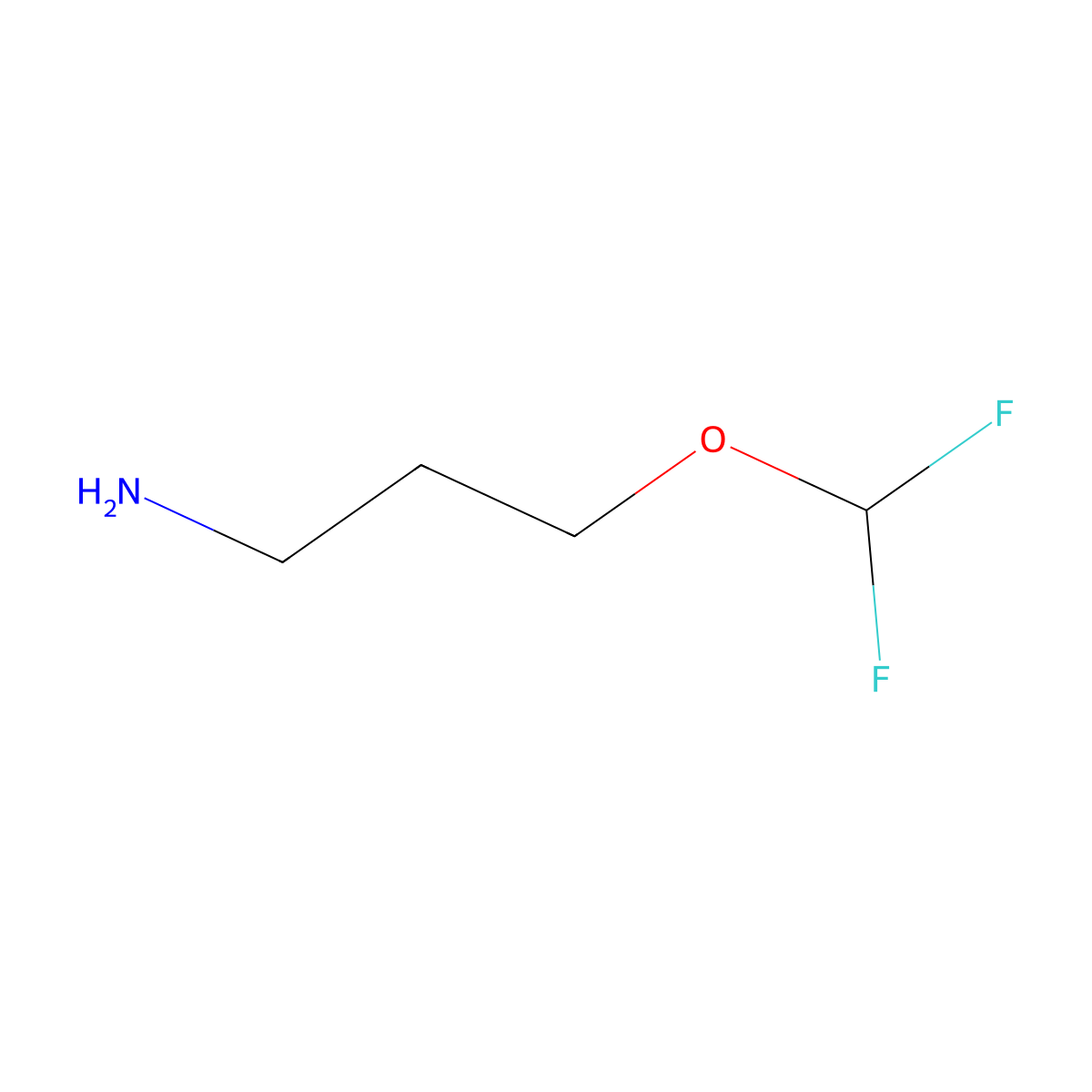 3-(Difluoromethoxy)propan-1-amine molecular structure, CAS 1592913-04-6