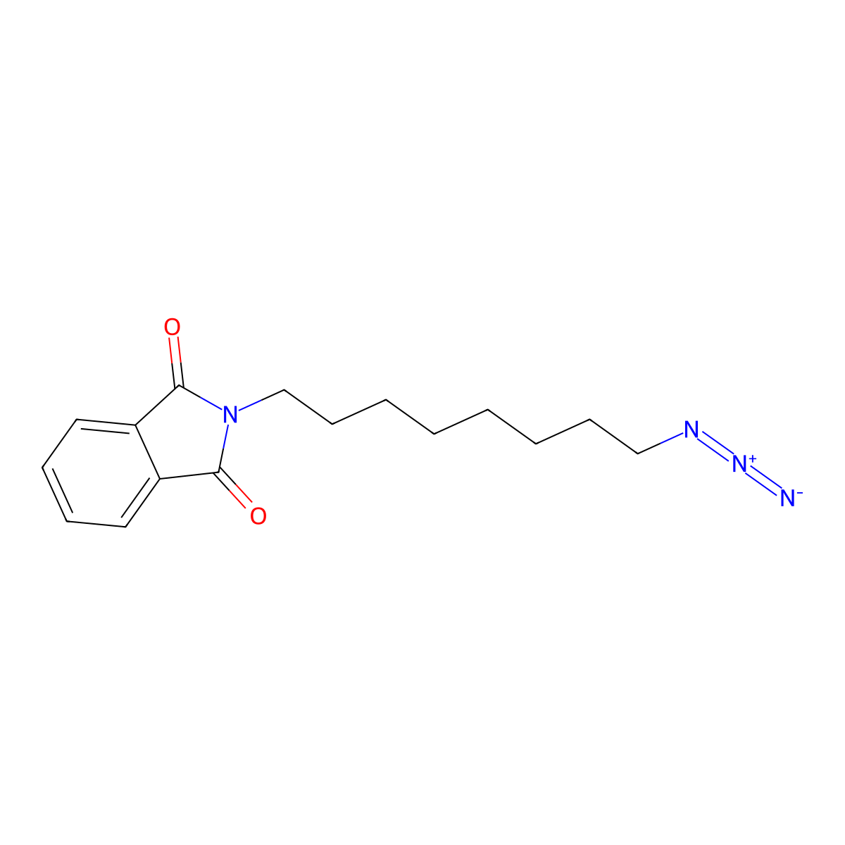 2-(8-azidooctyl)-2,3-dihydro-1H-isoindole-1,3-dione molecular structure, CAS 1592957-83-9