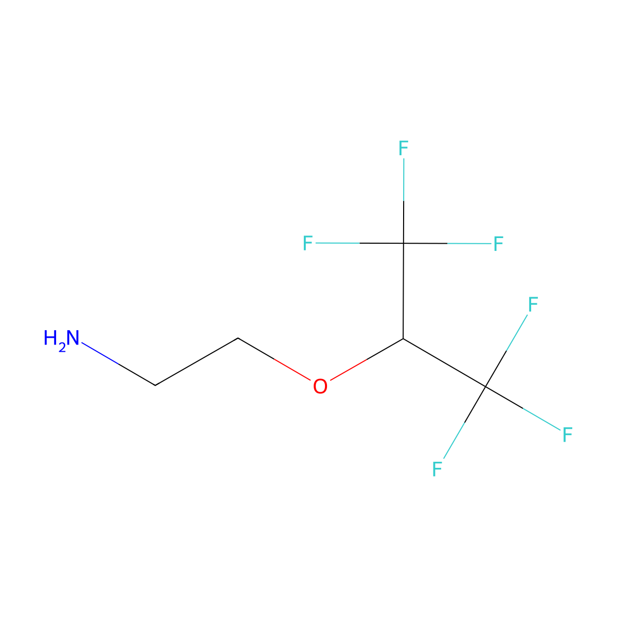 2-(Hexafluoropropoxy)ethyl amine molecular structure, CAS 1592984-64-9