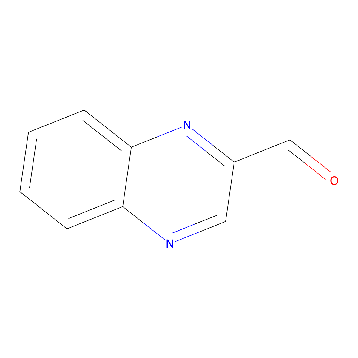 Quinoxaline-2-carbaldehyde molecular structure, CAS 1593-08-4