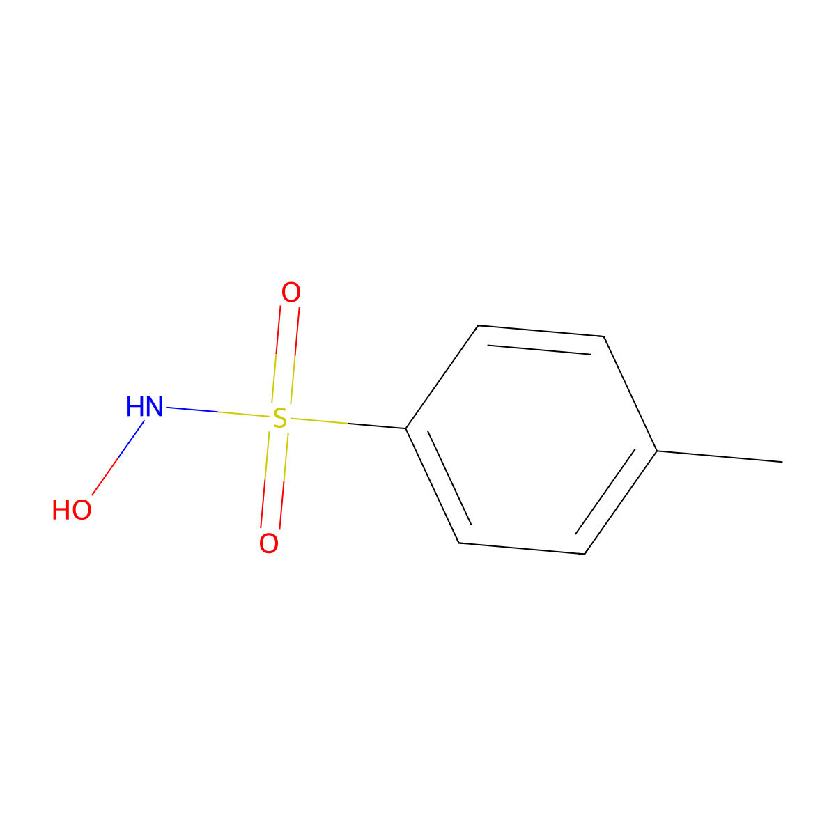 N-Hydroxy-4-methylbenzenesulfonamide molecular structure, CAS 1593-60-8