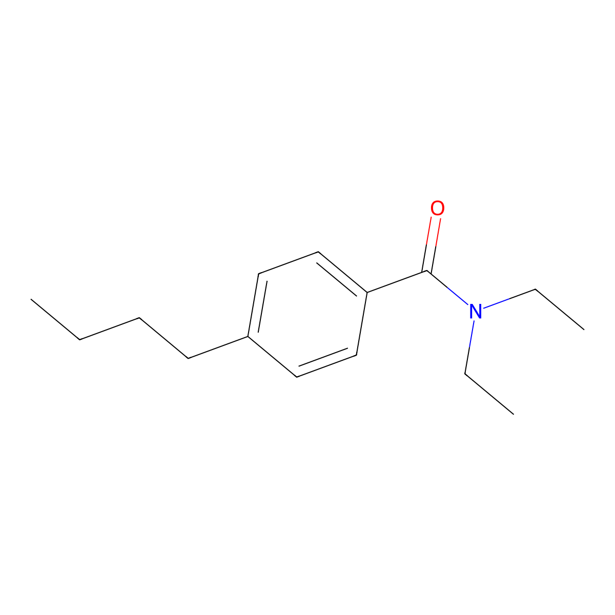 4-butyl-N,N-diethylbenzamide molecular structure, CAS 15930-56-0