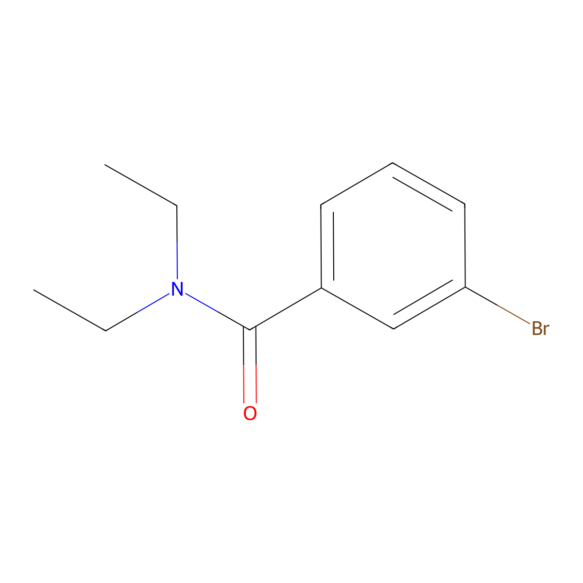 3-bromo-N,N-diethylbenzamide molecular structure, CAS 15930-59-3