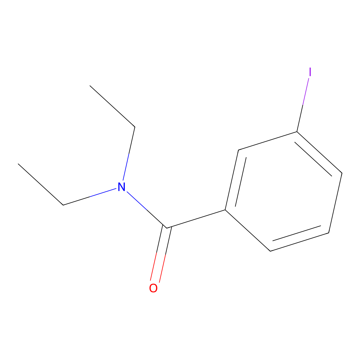 N,N-Diethyl-3-iodobenzamide molecular structure, CAS 15930-60-6