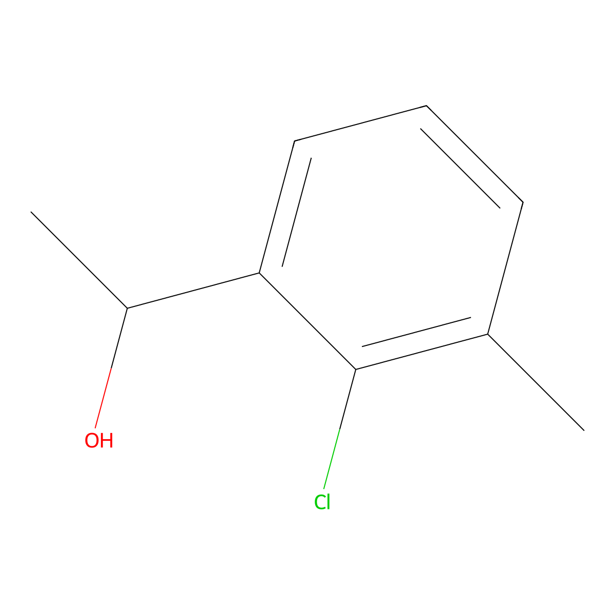 1-(2-Chloro-3-methylphenyl)ethanol molecular structure, CAS 1593008-46-8