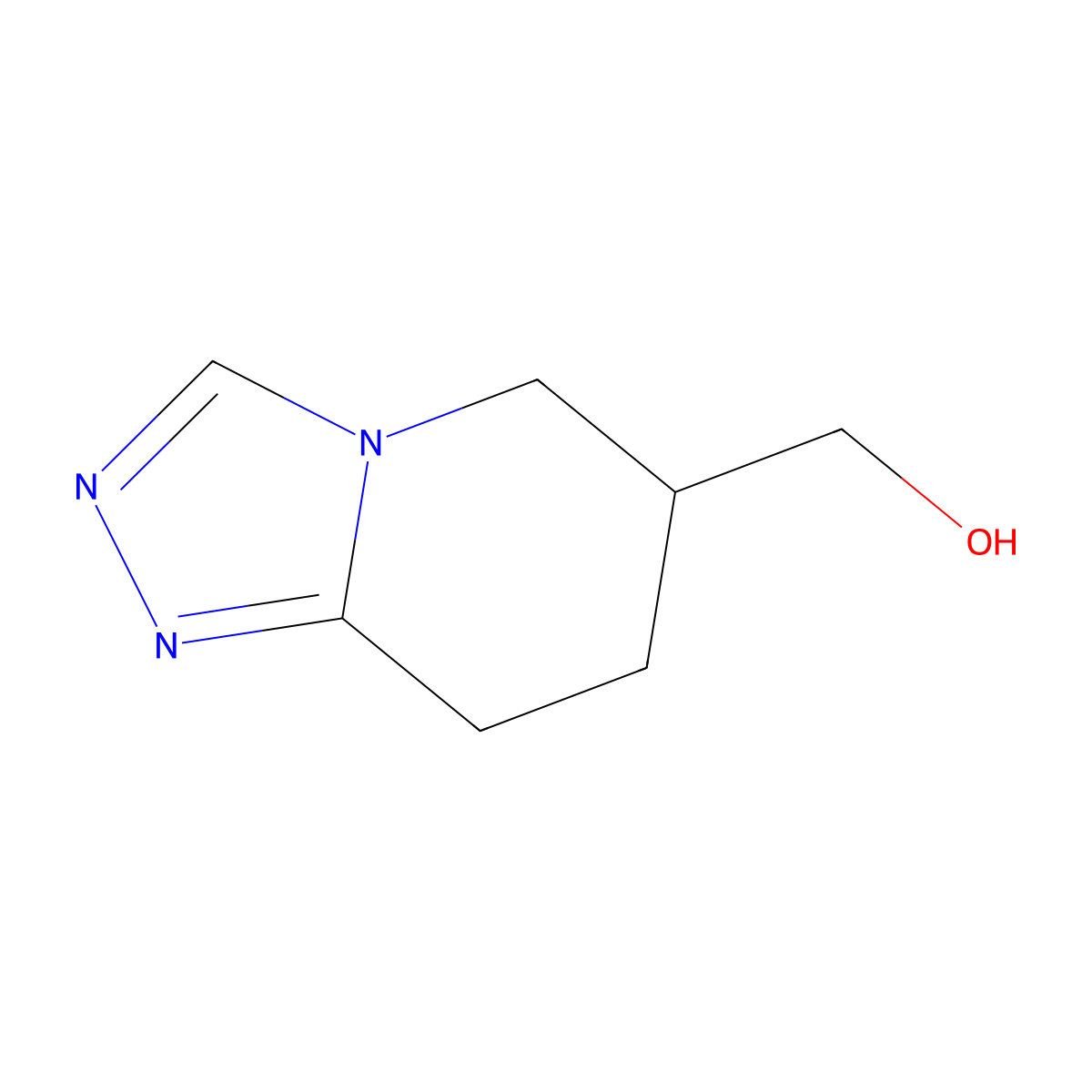 {5h,6h,7h,8h-[1,2,4]Triazolo[4,3-a]pyridin-6-yl}methanol molecular structure, CAS 1593018-20-2