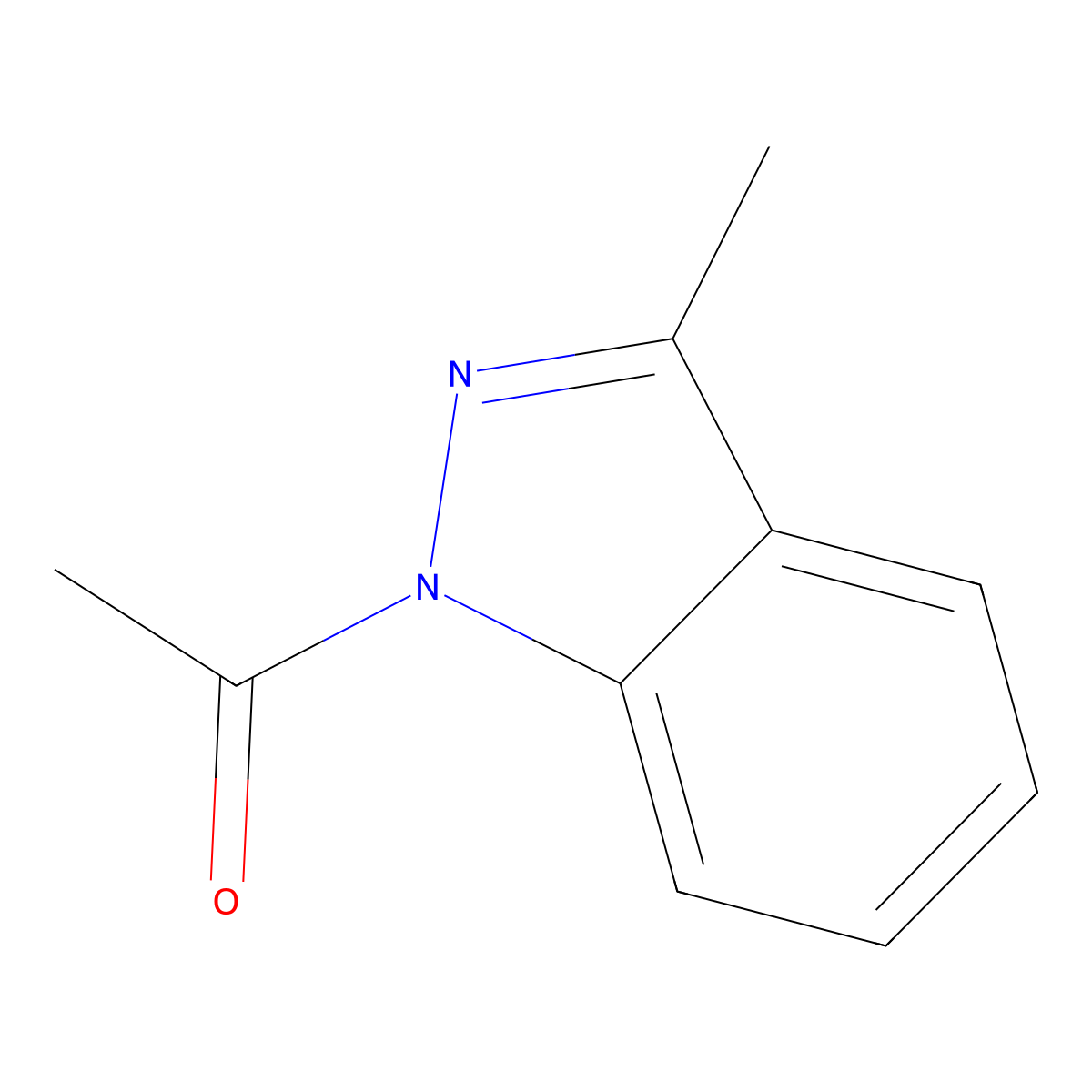 1-(3-methyl-1H-indazol-1-yl)Ethanone molecular structure, CAS 159305-11-0