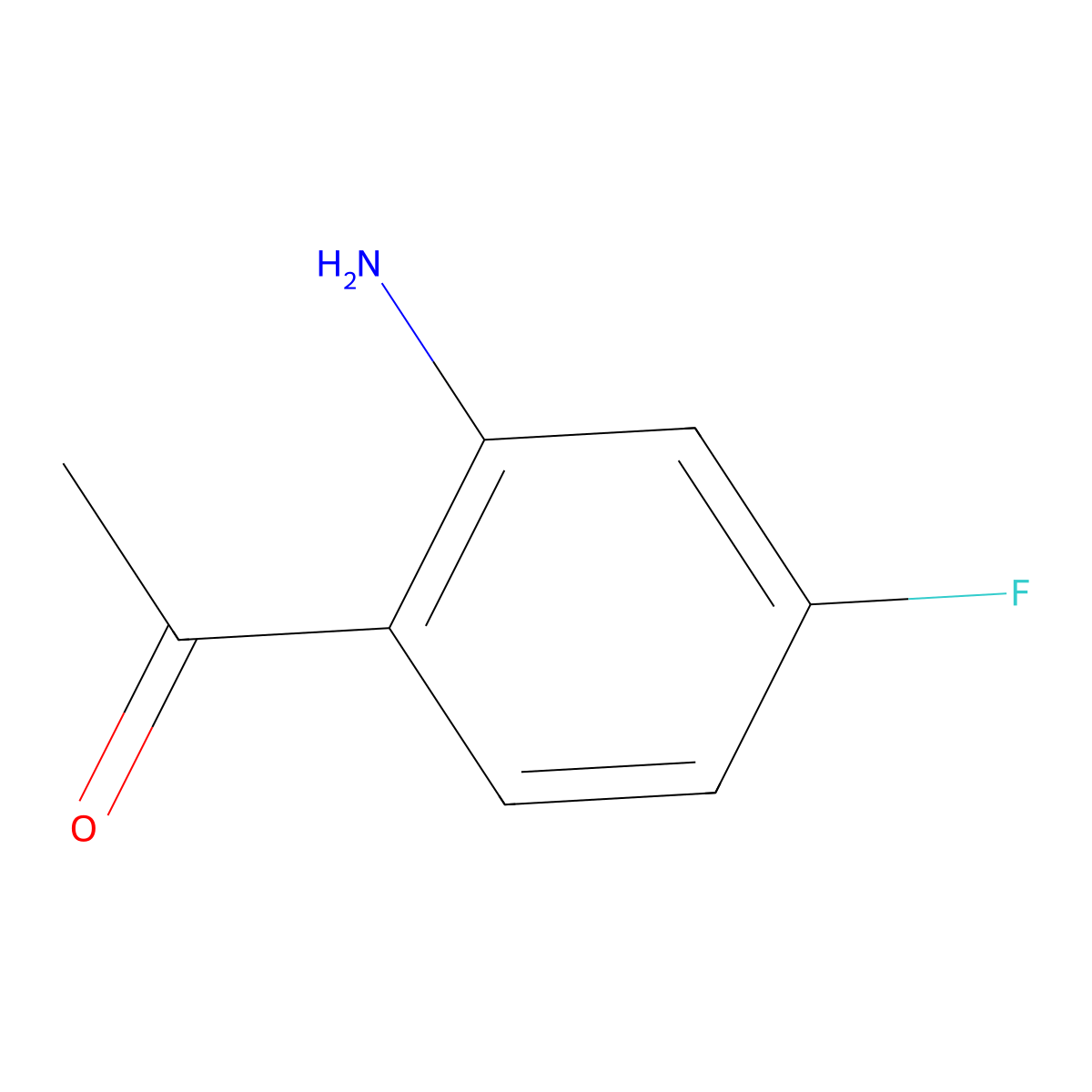 1-(2-Amino-4-fluorophenyl)ethanone molecular structure, CAS 159305-15-4