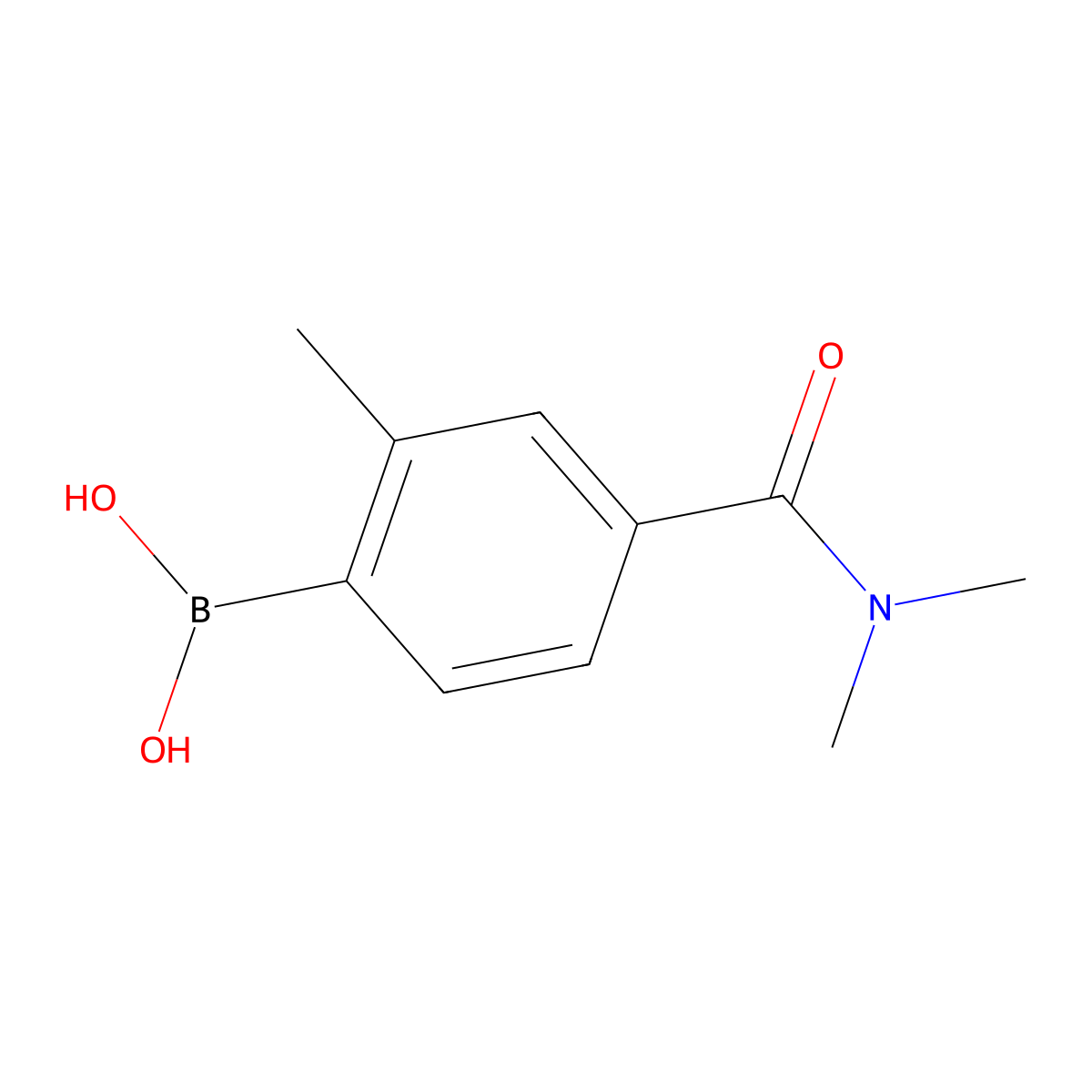 4-(Dimethylcarbamoyl)-2-methylphenylboronic Acid molecular structure, CAS 159306-35-1