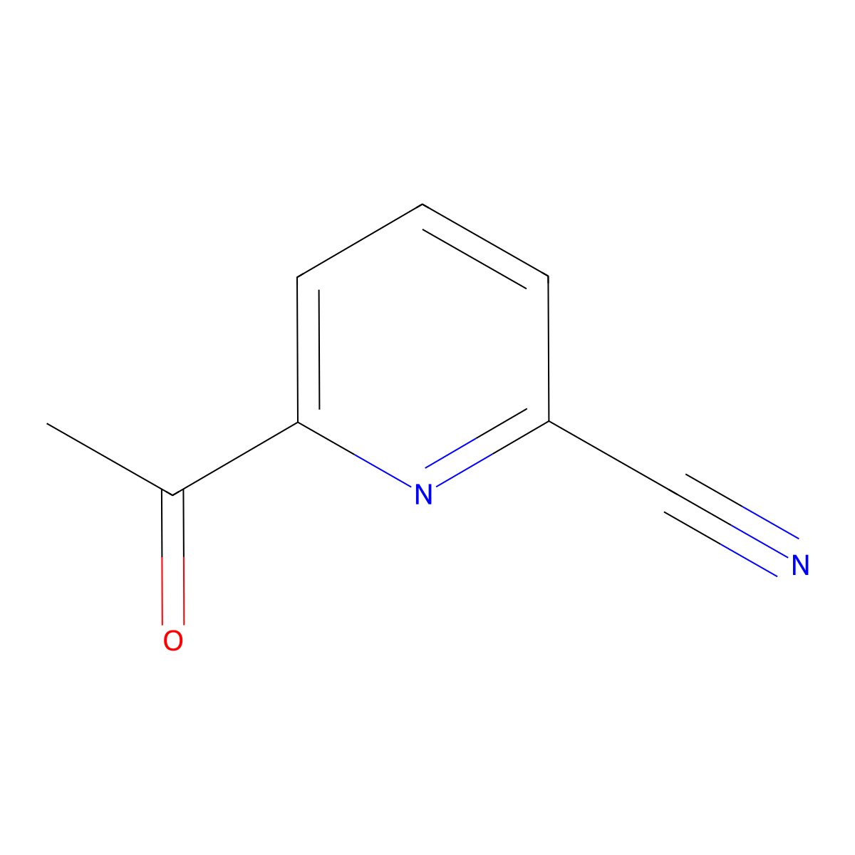 6-Acetylpicolinonitrile molecular structure, CAS 159307-02-5