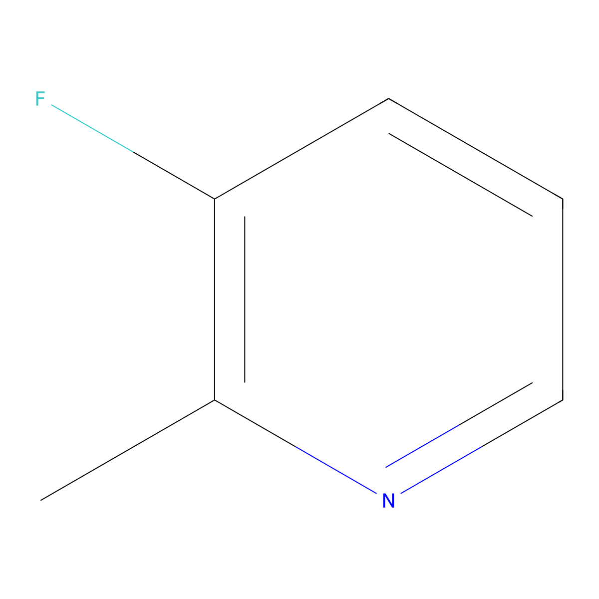 3-Fluoro-2-methylpyridine molecular structure, CAS 15931-15-4