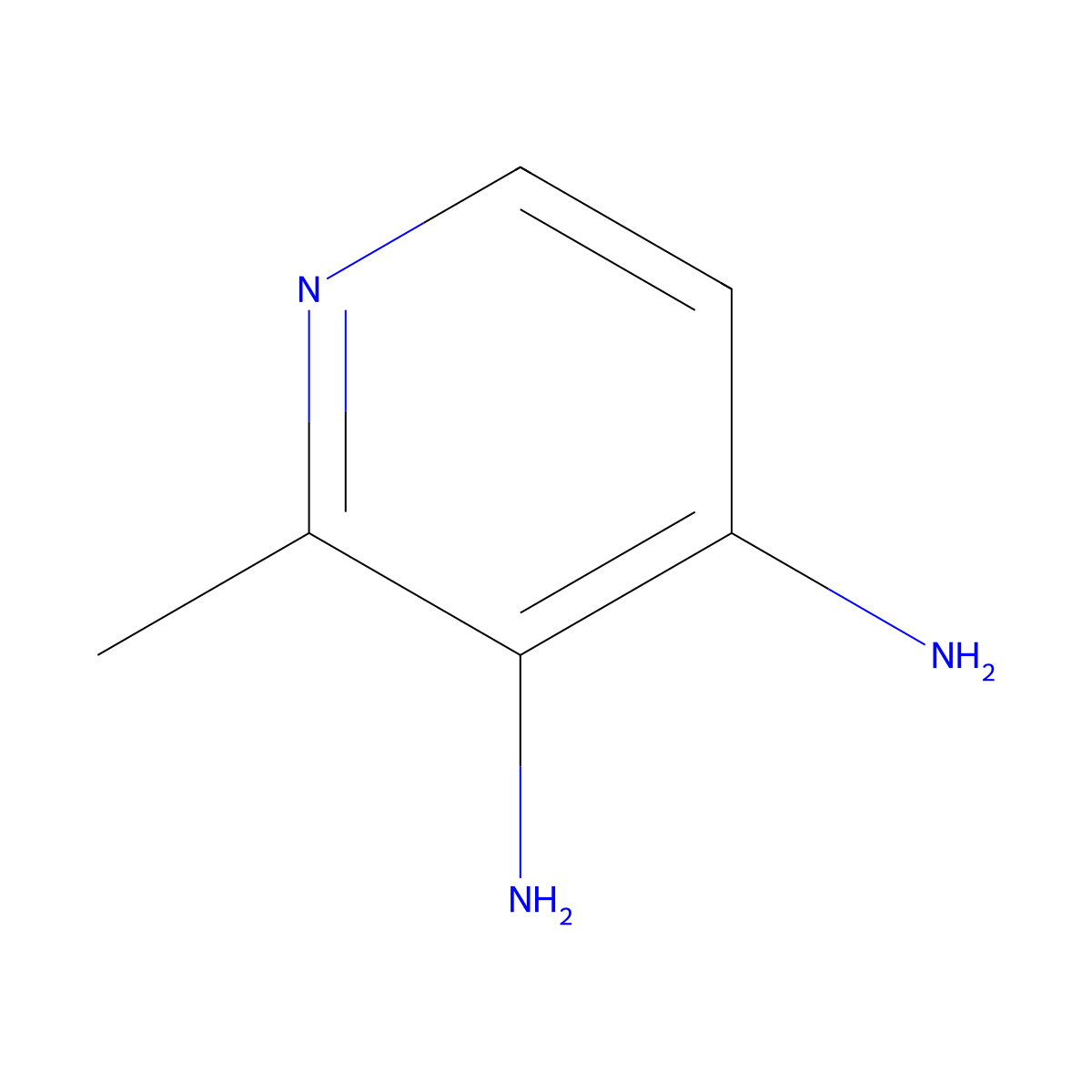 2-Methylpyridine-3,4-diamine molecular structure, CAS 15931-19-8