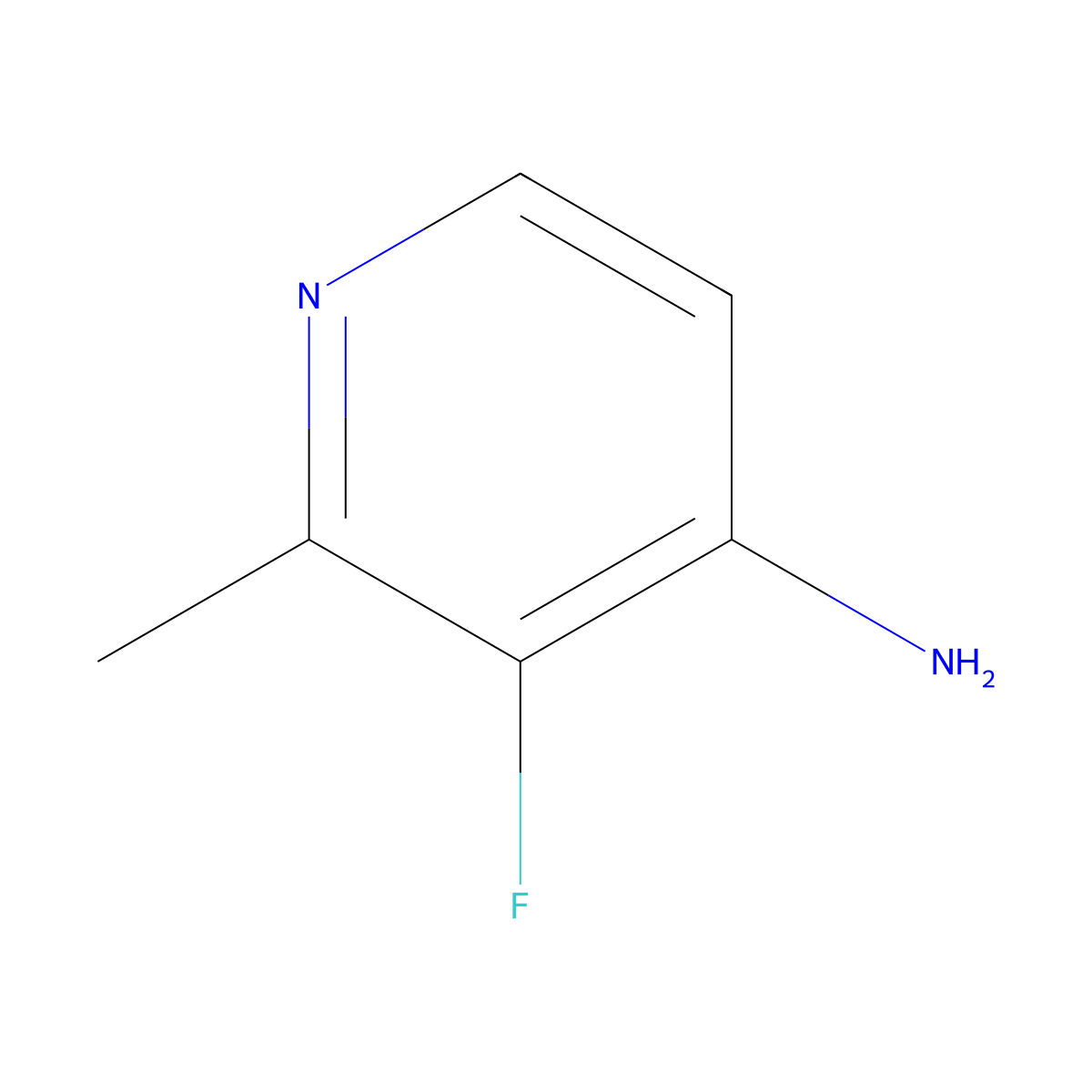 3-Fluoro-2-methylpyridin-4-amine molecular structure, CAS 15931-21-2