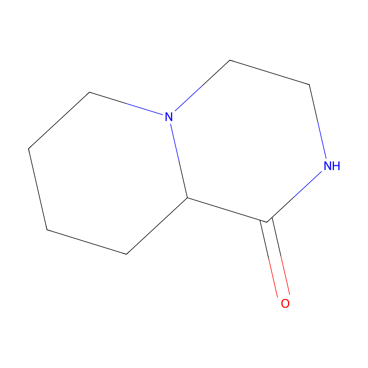 octahydro-1H-pyrido[1,2-a]piperazin-1-one molecular structure, CAS 15932-71-5