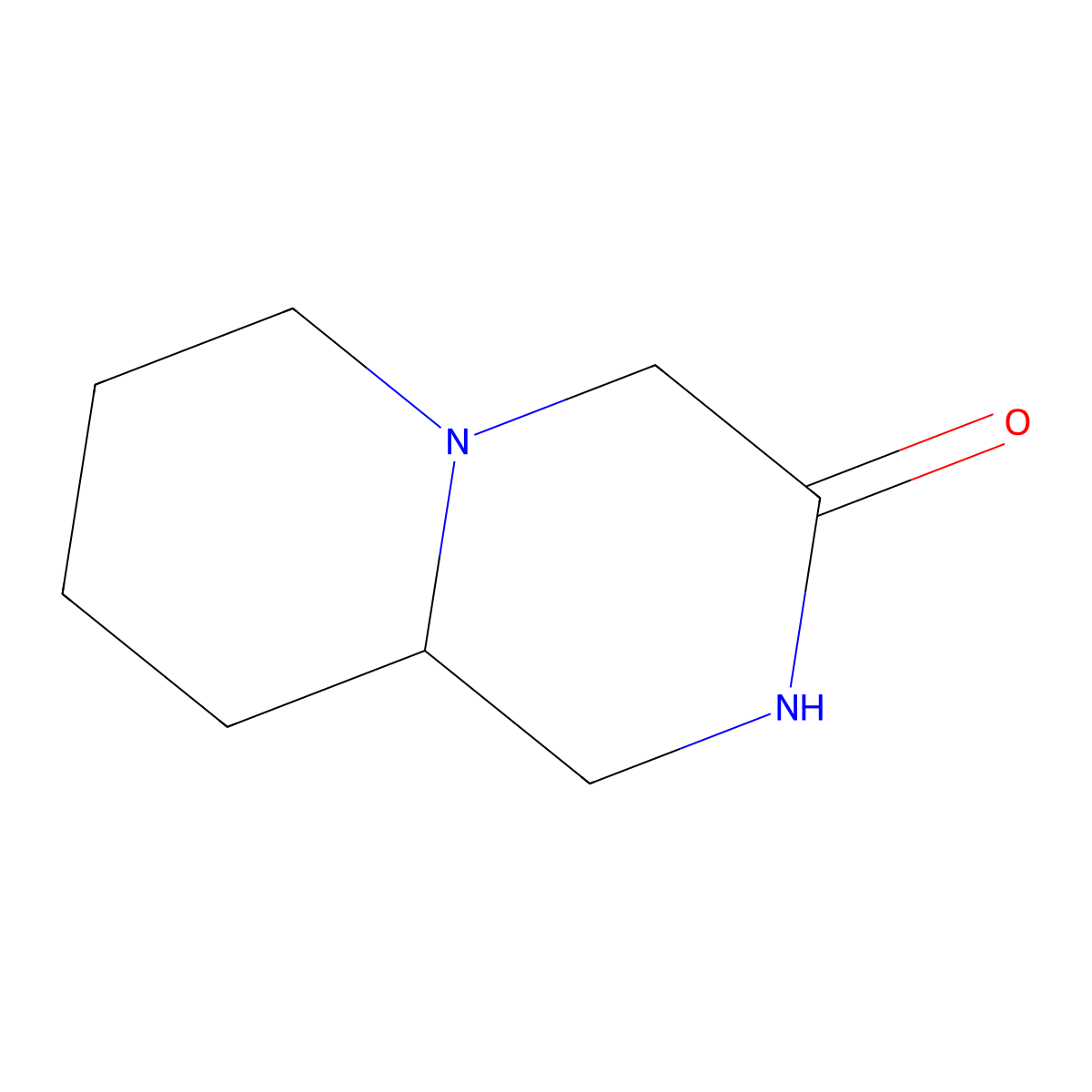 Hexahydro-1H-pyrido[1,2-A]pyrazin-3(2H)-one molecular structure, CAS 15932-74-8