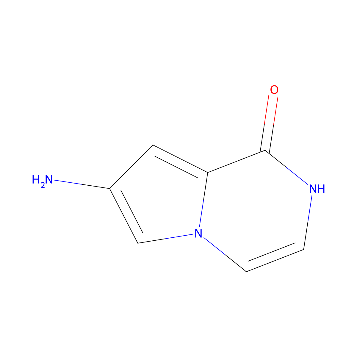 7-amino-1H,2H-pyrrolo[1,2-a]pyrazin-1-one molecular structure, CAS 1593221-02-3