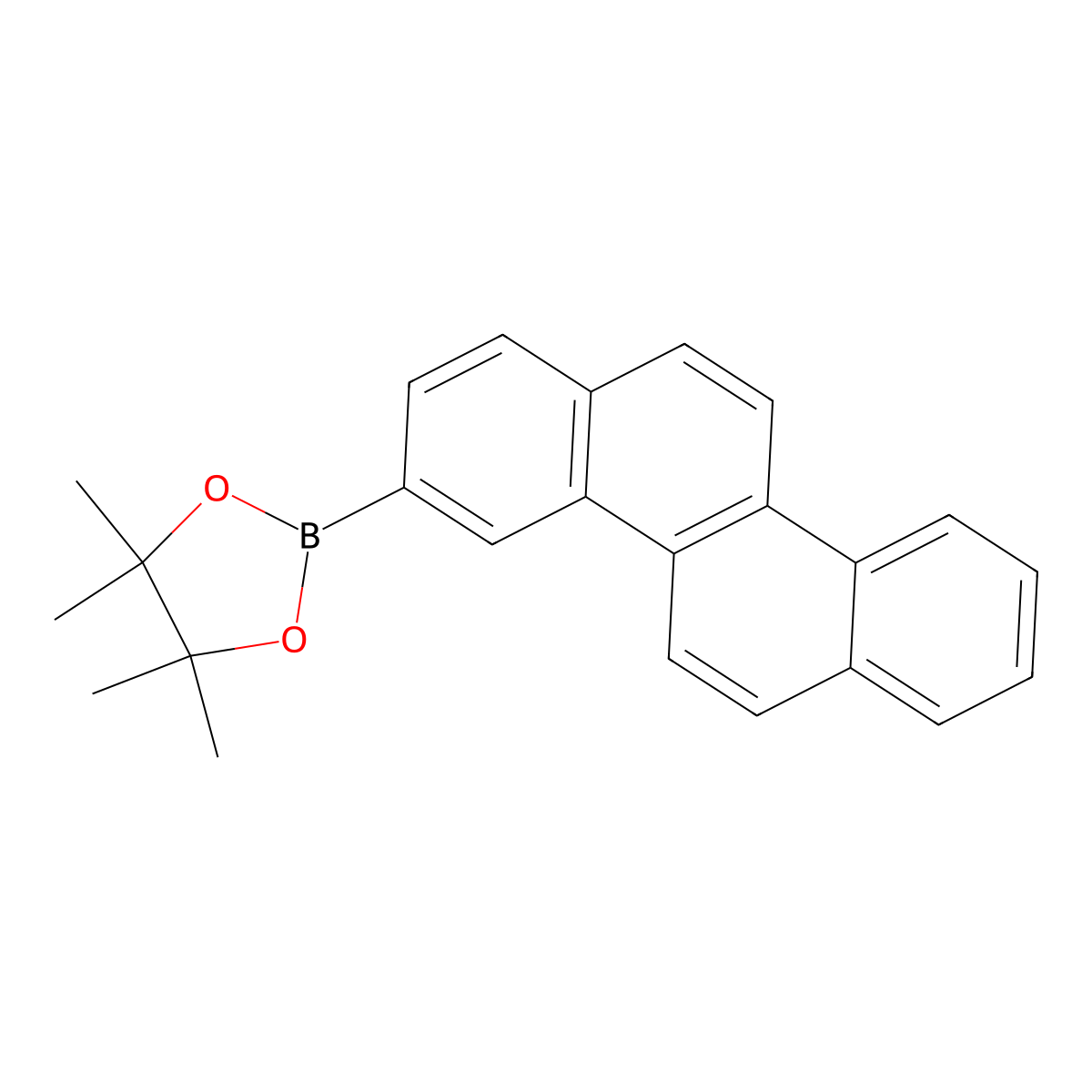 2-(Chrysen-3-yl)-4,4,5,5-tetramethyl-1,3,2-dioxaborolane molecular structure, CAS 1593236-00-0