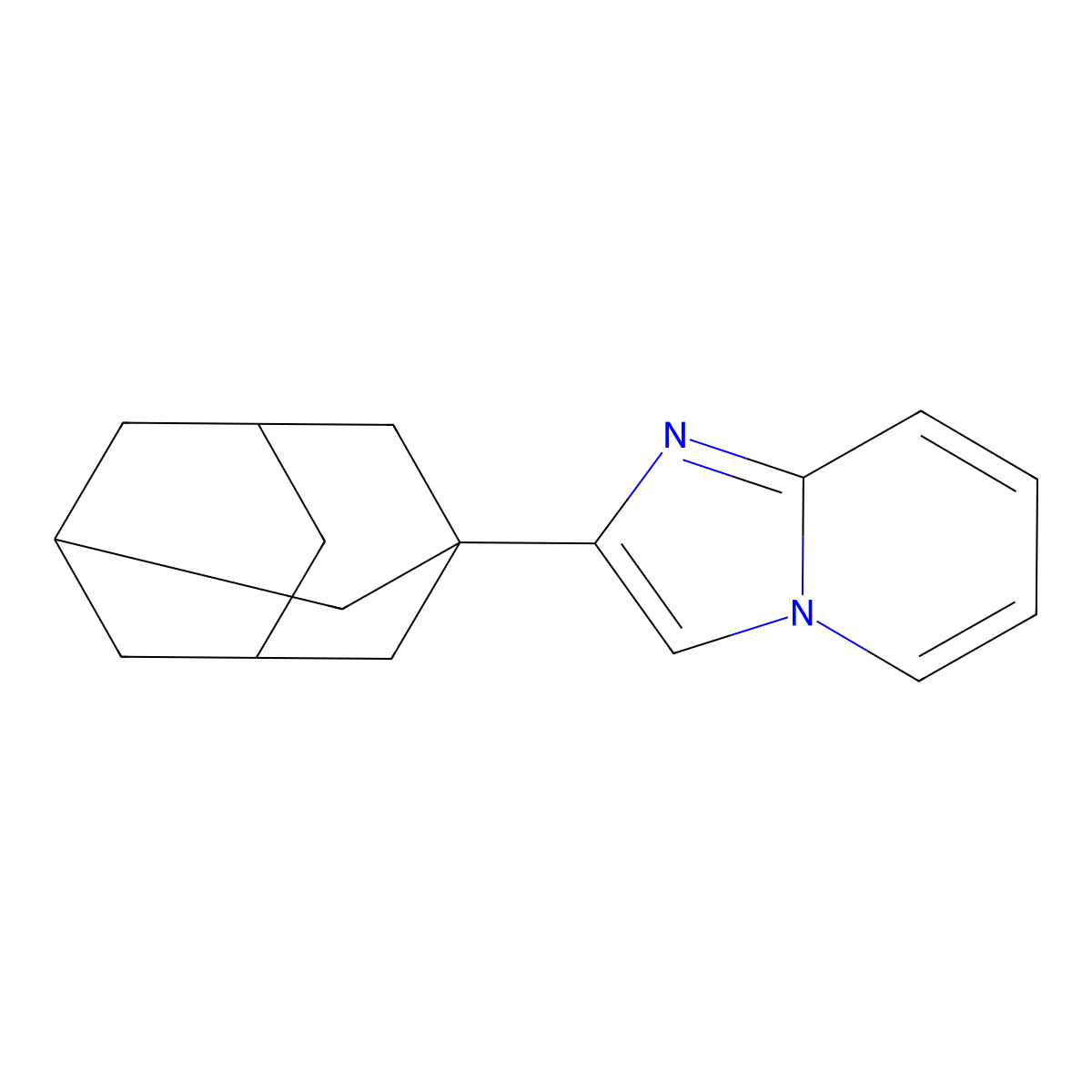 2-(1-Adamantyl)imidazo[1,2-a]pyridine molecular structure, CAS 159324-72-8