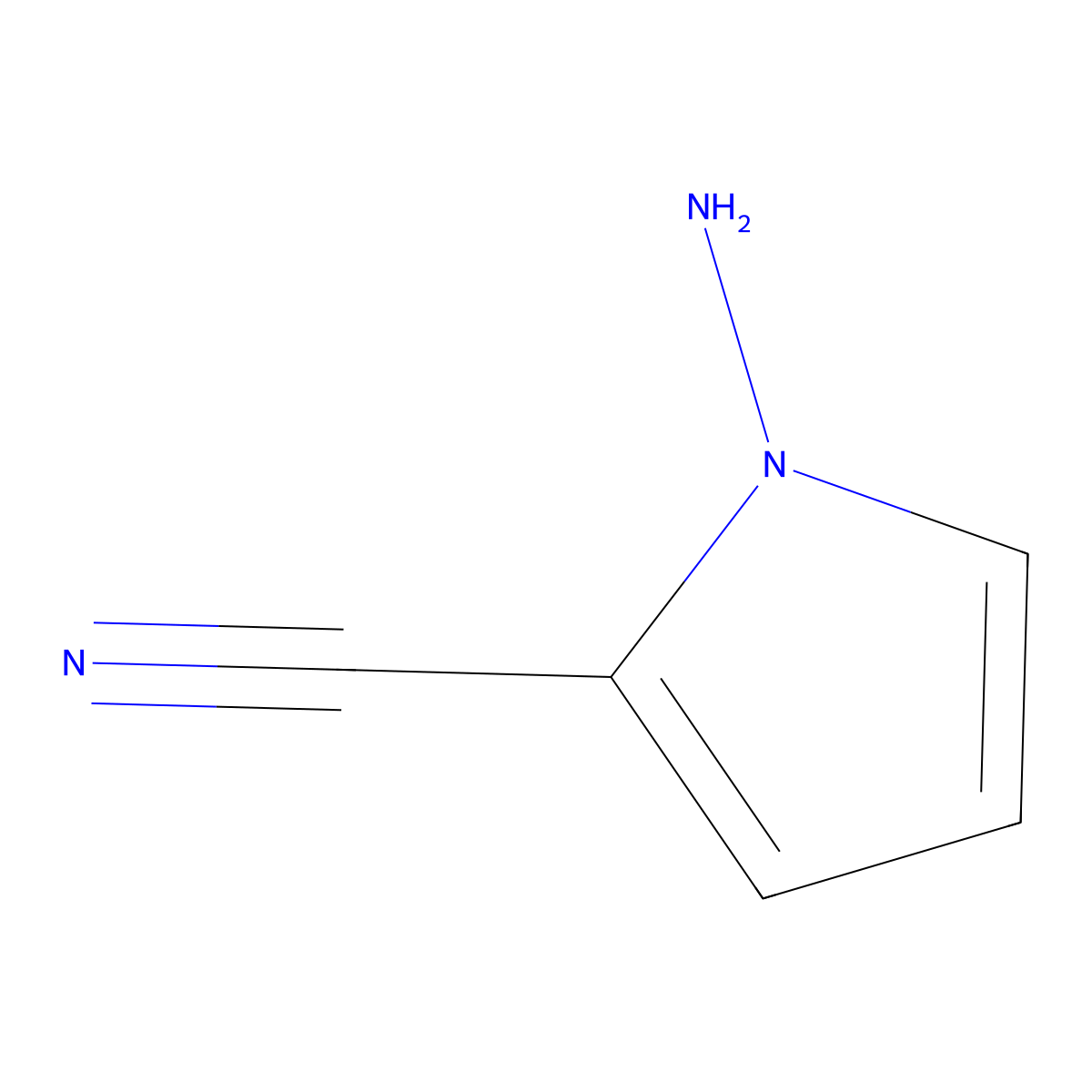 1-Amino-1H-pyrrole-2-carbonitrile molecular structure, CAS 159326-66-6