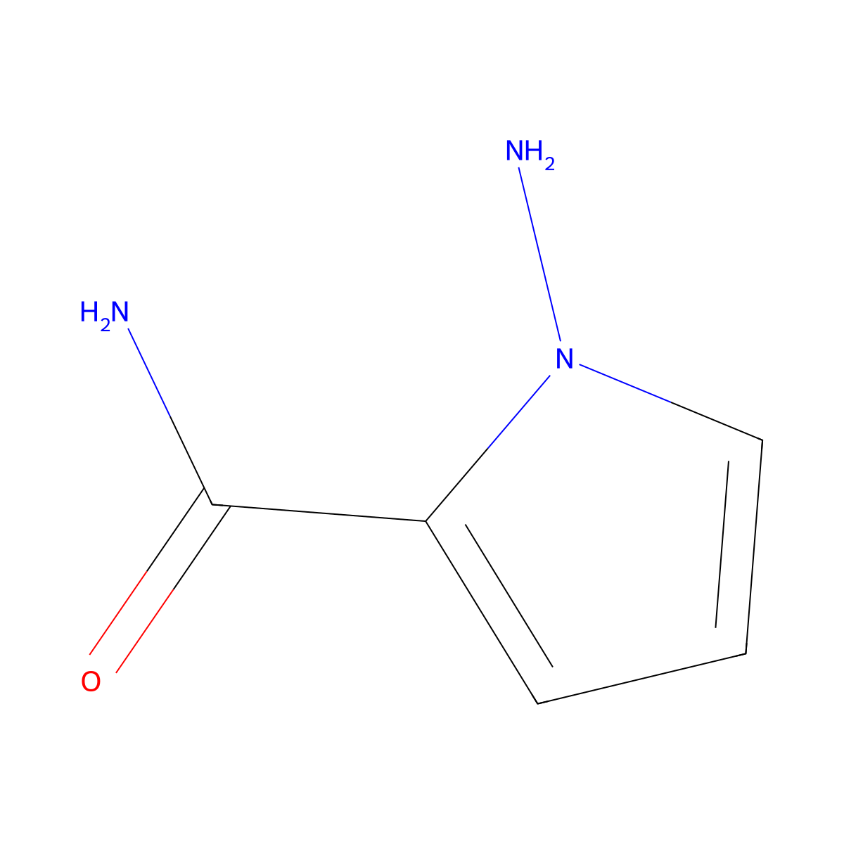 1-Amino-1H-pyrrole-2-carboxamide molecular structure, CAS 159326-69-9