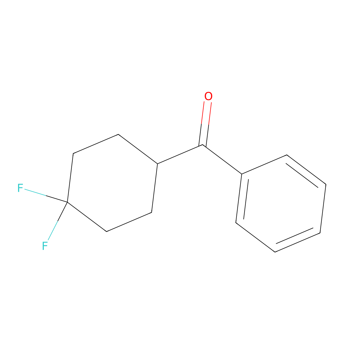 (4,4-Difluorocyclohexyl)(phenyl)methanone molecular structure, CAS 1593424-55-5