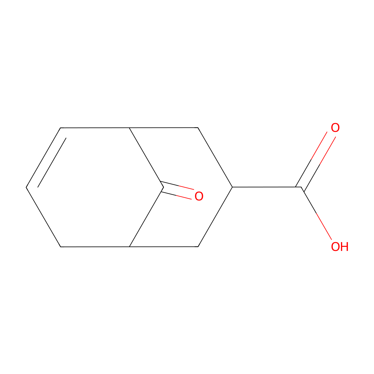 9-Oxo-bicyclo(3.3.1)non-6-ene-3-carboxylic acid molecular structure, CAS 159345-17-2