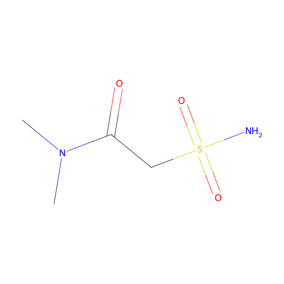 N,N-dimethyl-2-sulfamoylacetamide molecular structure, CAS 1593468-27-9