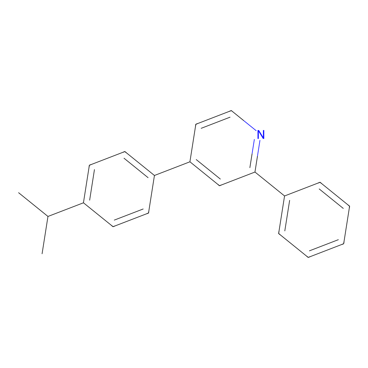 4-[4-(1-Methylethyl)phenyl]-2-phenylpyridine molecular structure, CAS 1593480-86-4