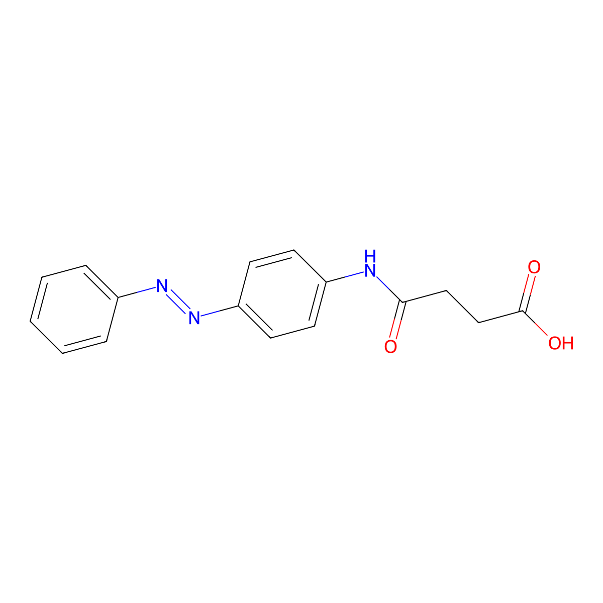 4-Oxo-4-(4-phenyldiazenylanilino)butanoic acid molecular structure, CAS 159355-79-0