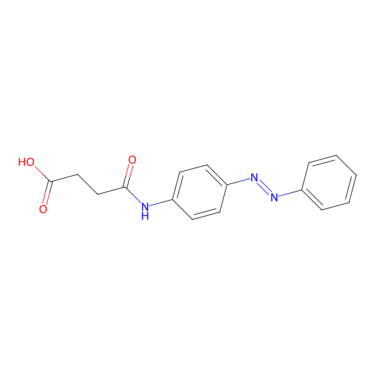 4-Oxo-4-(4-phenyldiazenylanilino)butanoic acid molecular structure, CAS 159355-79-0