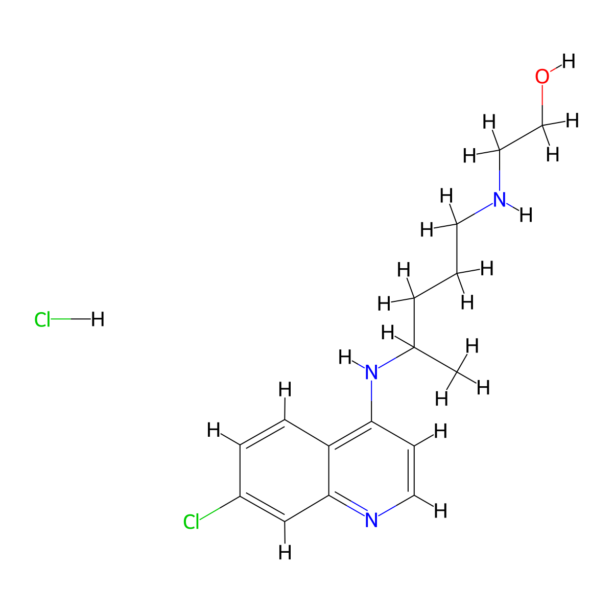 Cletoquine Hydrochloride molecular structure, CAS 159358-29-9