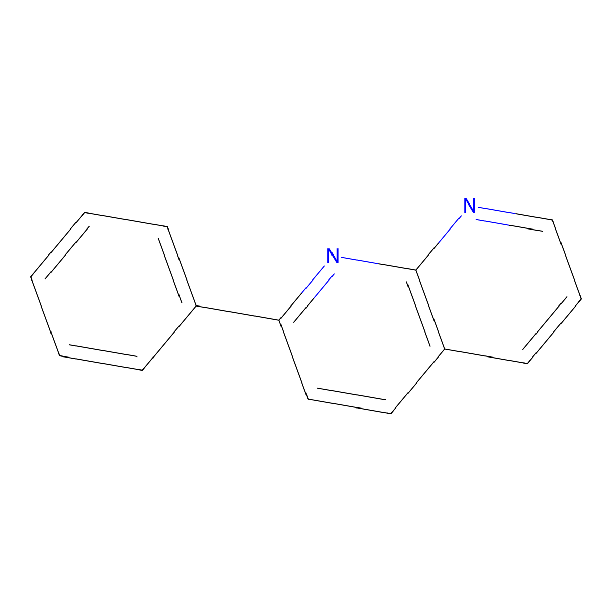2-Phenyl-1,8-naphthyridine molecular structure, CAS 15936-02-4