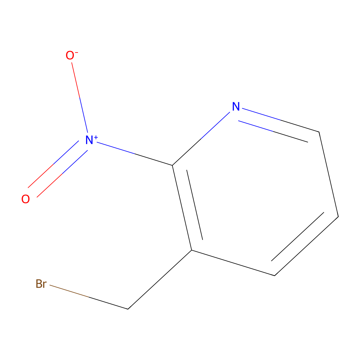 3-(Bromomethyl)-2-nitropyridine molecular structure, CAS 15936-06-8