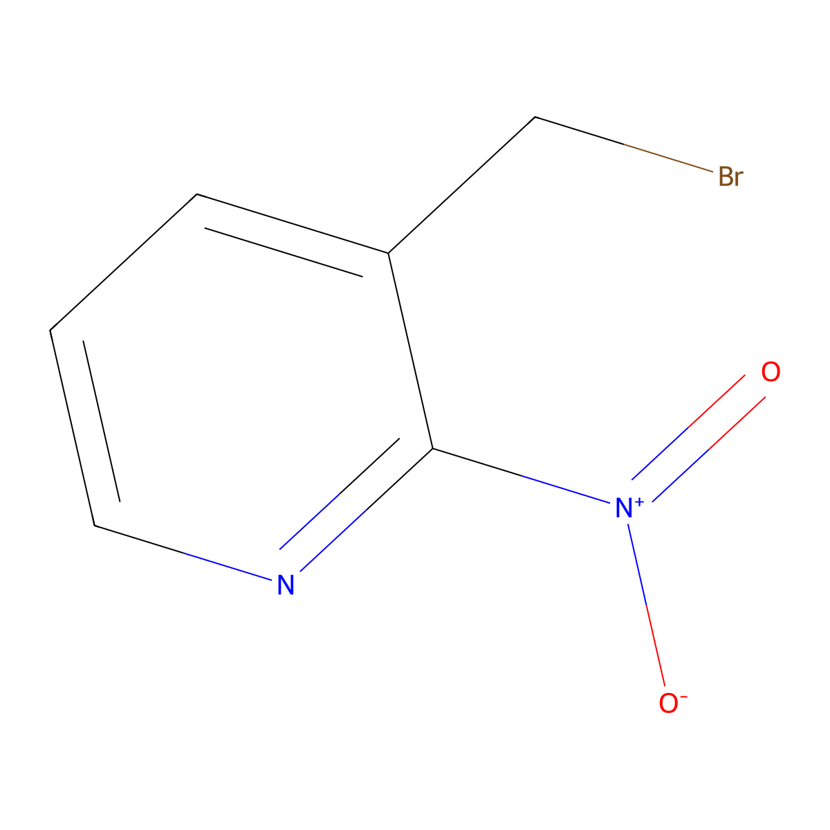 3-(Bromomethyl)-2-nitropyridine molecular structure, CAS 15936-06-8